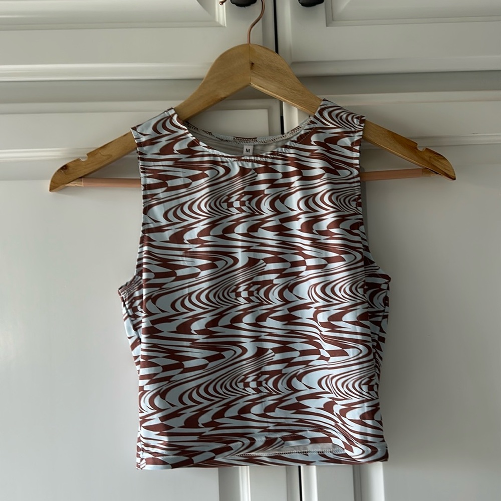 Brand New Retro Sleeveless Crop top